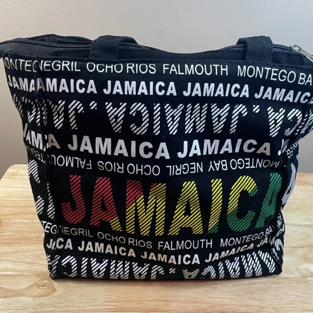Robin Ruth Jamaica Tote Bag Canvas Souvenir Montego Bay Negril Ocho Rios Rasta